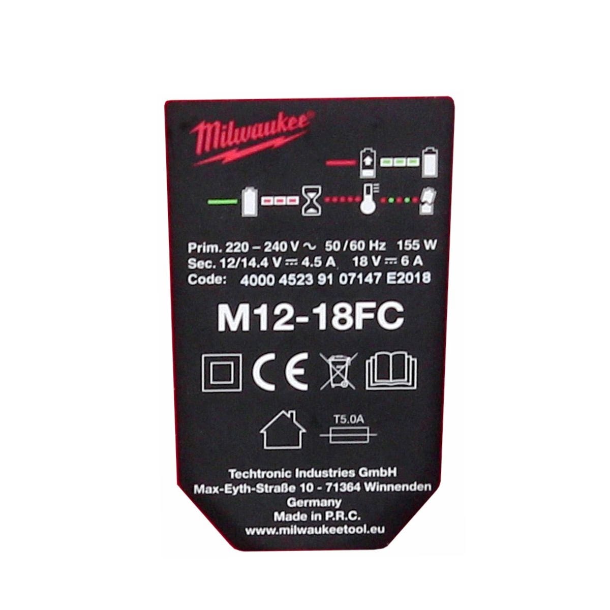Milwaukee M18NRG-501 Set de démarrage 18V avec Batterie M18 B5 5,0Ah + Chargeur M12-18FC 3