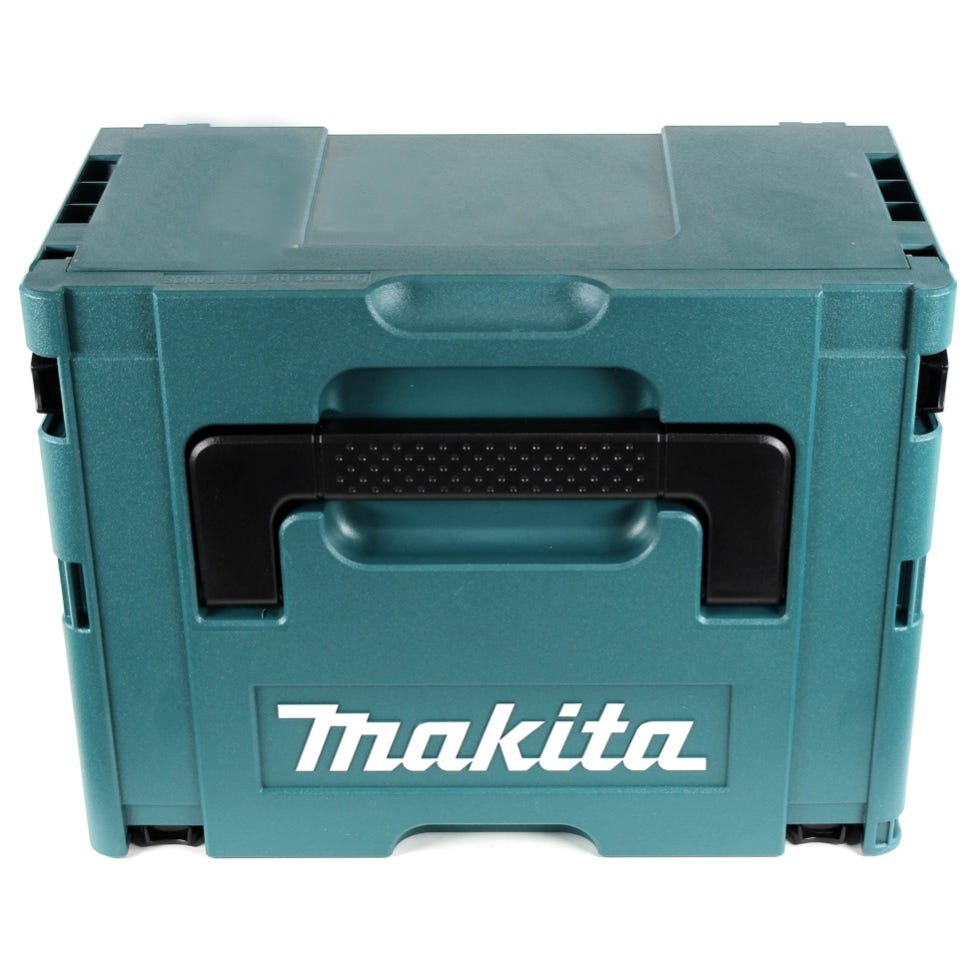 Makita DPJ 180 RY1J 18 V Li-Ion Fraiseuse rainureuse sans fil en Makpac + 1 x 1.5 Ah batterie + chargeur + chargeur de 2