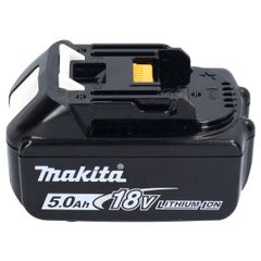 Makita DHP 484 T1JB Perceuse-visseuse à percussion sans fil 18 V 54 Nm Brushless noir + 1x batterie 5,0 Ah + Makpac - sans 3