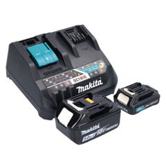 Makita DF 333 DNX12 Perceuse-visseuse sans fil 12 V 30 Nm + 1x Batterie 2,0 Ah + 1x Batterie 18 V 5,0 Ah + Chargeur + Coffret 3