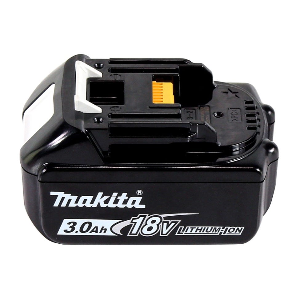 Makita DBO 180 F1J Ponceuse excentrique sans fil 18 V - 125 mm + 1x Batterie 3,0 Ah + Makpac - sans chargeur 3