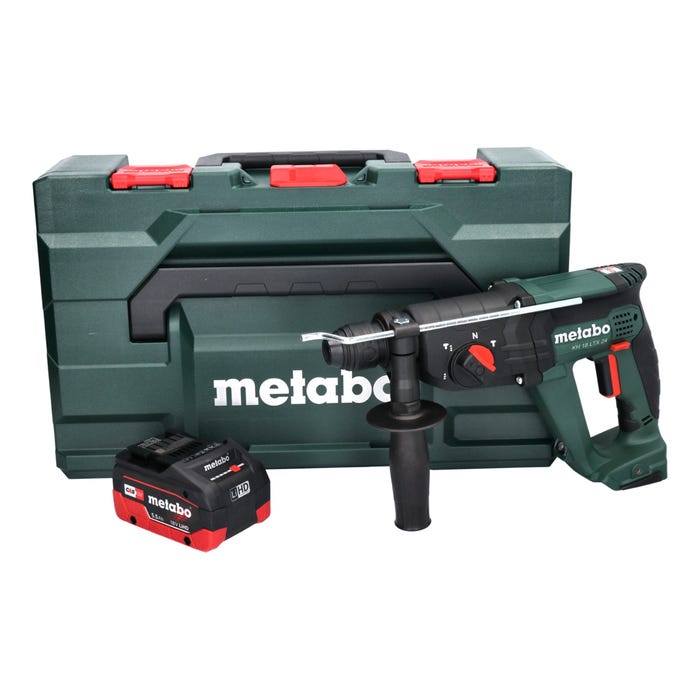 Metabo KH 18 LTX 24 Marteau combiné sans fil 2,1 J SDS plus 18V + 1x Batterie 5,5Ah + Coffret metaBOX - sans chargeur 0