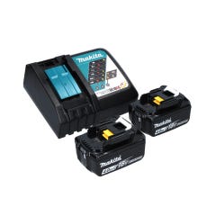Makita DJR 187 RMK Scie sauteuse sans fil 18 V Brushless + 2x Batteries 4.0 Ah + Chargeur + Coffret de transport 3