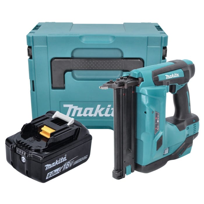 Makita DBN 500 G1J Cloueur sans fil 18 V - 15-50 mm + 1x Batterie 6,0 Ah + Makpac - sans chargeur 0