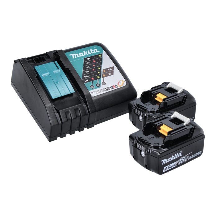 Makita DFN 350 RM Cloueuse Sans Fil 18 V 15 - 35 mm + 2x batterie rechargeable 4,0 Ah + kit chargeur 2