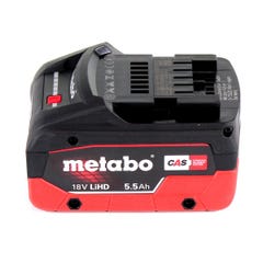 Metabo Set de base: 2x Batteries LIHD 5,5Ah + Chargeur double ASC 145 DUO 3