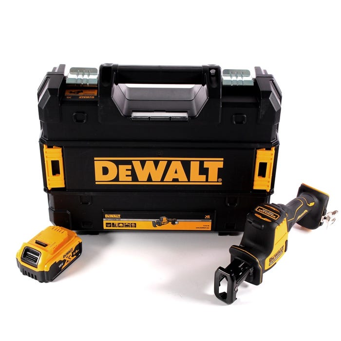DeWalt DCS 369 NT Scie sabre sans fil 18 V + 1x batterie 5,0 Ah + TSTAK - sans chargeur 0