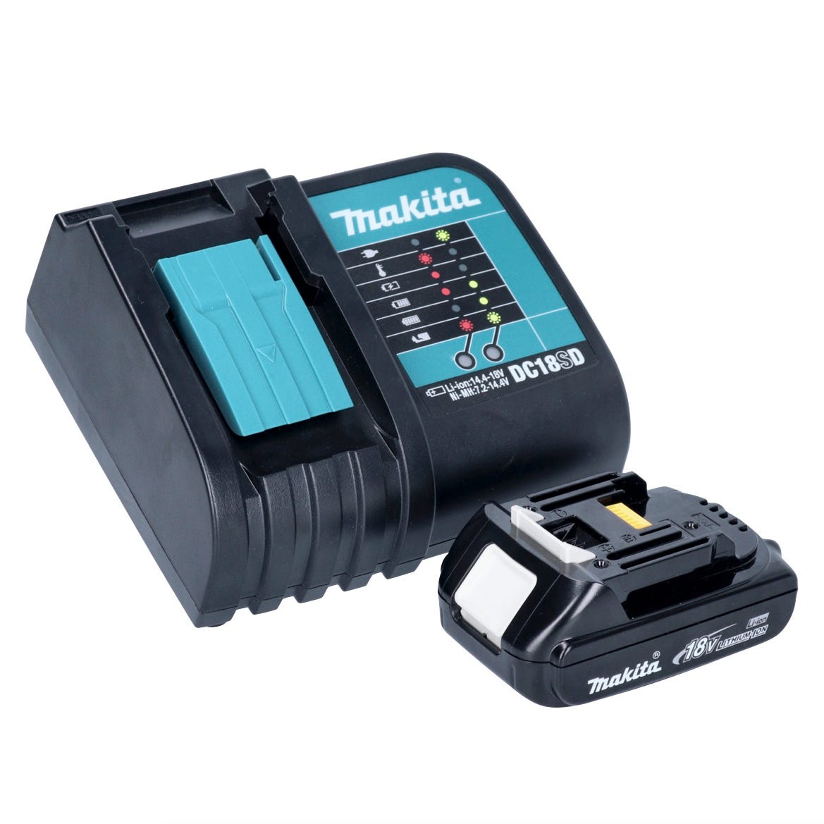 Makita DDF 485 SY1 perceuse/visseuse sans fil 18 V 50 Nm Brushless + 1x batterie 1,5 Ah + chargeur 2