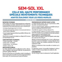 Colle Sol Haute Performance Spéciale Revêtements Techniques Sem Sol XXL Semin, intérieur, seau de 20 kg (Lot de 3) 3