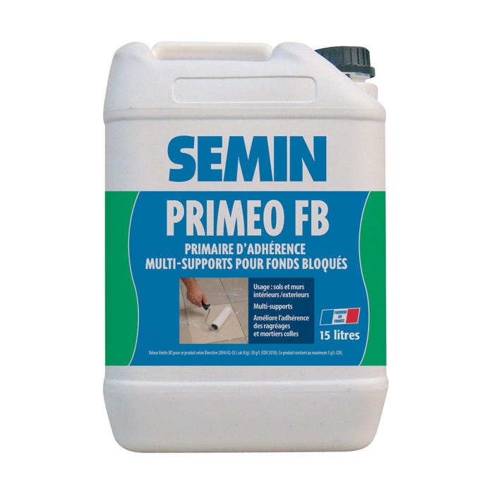 Semin Primaire d'Adhérence Priméo FB - Sols - Intérieur/Extérieur - Bidon 15 L 0