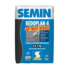 Semin - Enduit de Ragréage autolissant - Kedoplan 4 Traffic Intense - Intérieur/Extérieur - Sac 25 kg 0