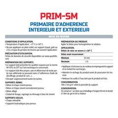 Semin Primaire d'Adhérence pour Enduit de Lissage Prim SM - Intérieur/Extérieur - Bidon 5 L (lot de 3) 2