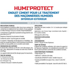 Semin Enduit Spécial Maçonnerie Humides Humi'Protect - Intérieur/Extérieur - Poudre - Sac de 20 kg (Lot de 2) 1
