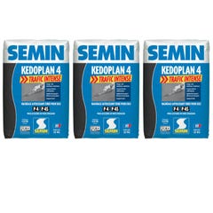 Semin - Enduit de Ragréage autolissant - Kedoplan 4 Traffic Intense - Intérieur/Extérieur - Sac 25 kg (lot de 3) 0