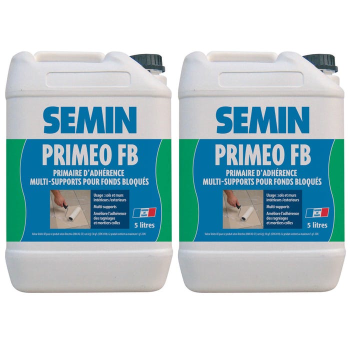 Semin Primaire d'Adhérence Priméo FB - Sols - Intérieur/Extérieur - Bidon 5 L (lot de 2) 0