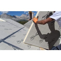 Eurotoit® Montagne 123 mm Colis de 4.80 m² R5.55 Panneau polyuréthane 1200X1000 mm pour le toit de marque Recticel 2