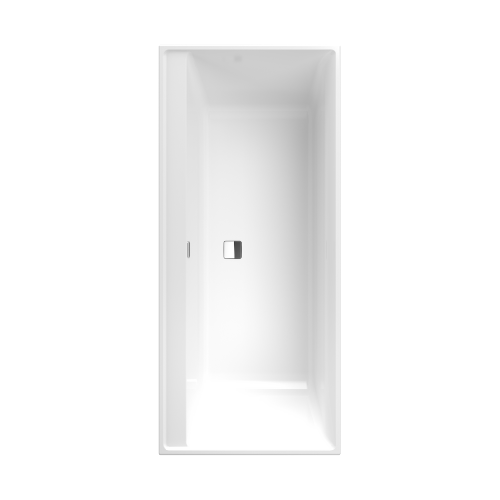 Villeroy et Boch - Baignoire rectangulaire Collaro, 180 X 80, Blanc, chrome