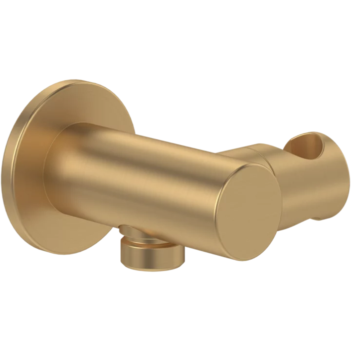 Support mural fixe pour douchette VILLEROY ET BOCH Universal Showers rond Brushed Gold 0