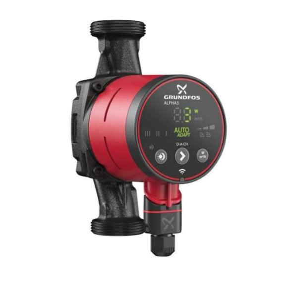 Circulateur de chauffage Alpha 3 25-40 - Entraxe 180 mm - Mâle / Mâle - Grundfos