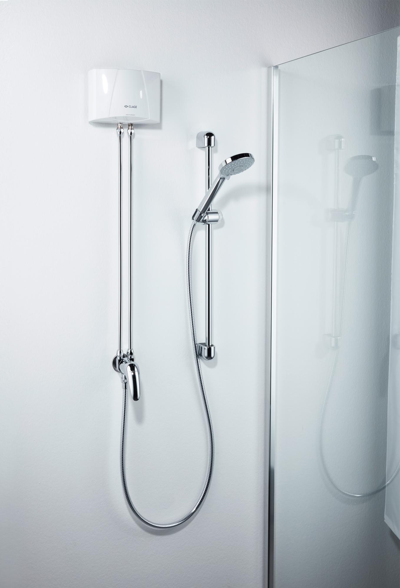 Chauffe-eau compact instantane + mitigeur douche CLAGE MBX 4 Shower 4,4 kW 230 V 19 A