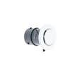 Bouche réglable ⌀80 manchon court - PB 80 R ATLANTIC - 422248 Bouche de ventilation ⌀80. Extraction (Wc ou salle de bains) ou insufflation (chambre