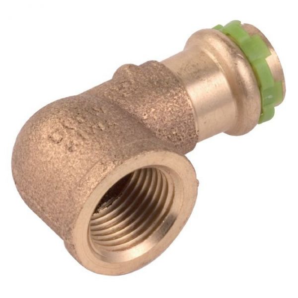 Raccord Laiton Coudé 90° À Sertir - F 3/4' - Ø 22 Mm - Comap