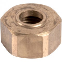 Écrou laiton hexagonal à visser - F 1'1/2 - Ø 40 mm - Riquier