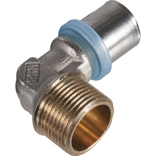 Raccord multicouche coudé 90° à visser - M 3/4' - Ø 26 mm - RBM
