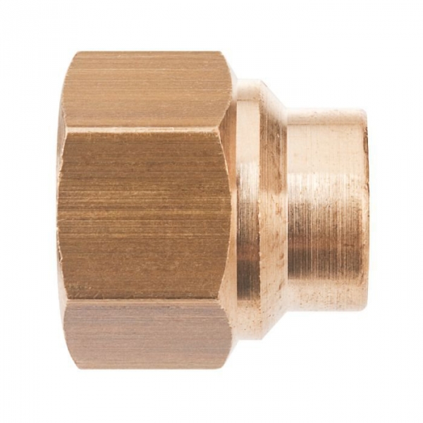 Raccord laiton droit à souder - F 3/4' - Ø 12 mm - Riquier