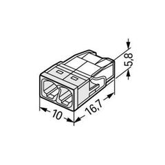 Boîte de 40 bornes COMPACT pour boîtes de dérivation Wago - 2,5mm² - 2 conducteurs 2