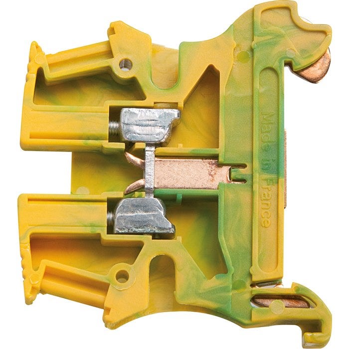 Bloc de jonction connexion à vis Viking de passage - Legrand - Vert/jaune - 2,5 mm² 0