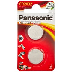 10 Piles CR2032 PANASONIC 3V 1