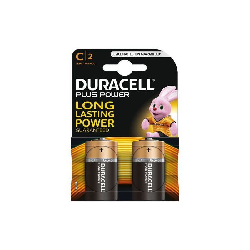 PILES ALCALINES Blister 2 * C - LR14 DURACELL - MN1400B2
