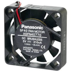 Panasonic ASFN42791 Ventilateur axial 12 V/DC 9 m³/h (L x l x H) 40 x 40 x 10 mm 0