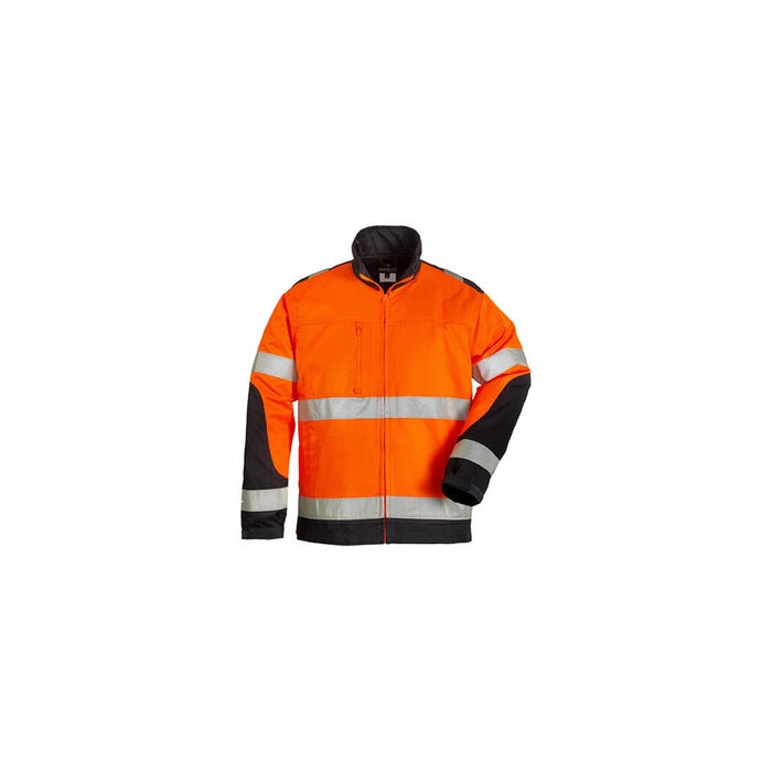 PATROL Veste, orange HV/marine, 60%CO/40%PES, 245g/m² - COVERGUARD - Taille XL 0