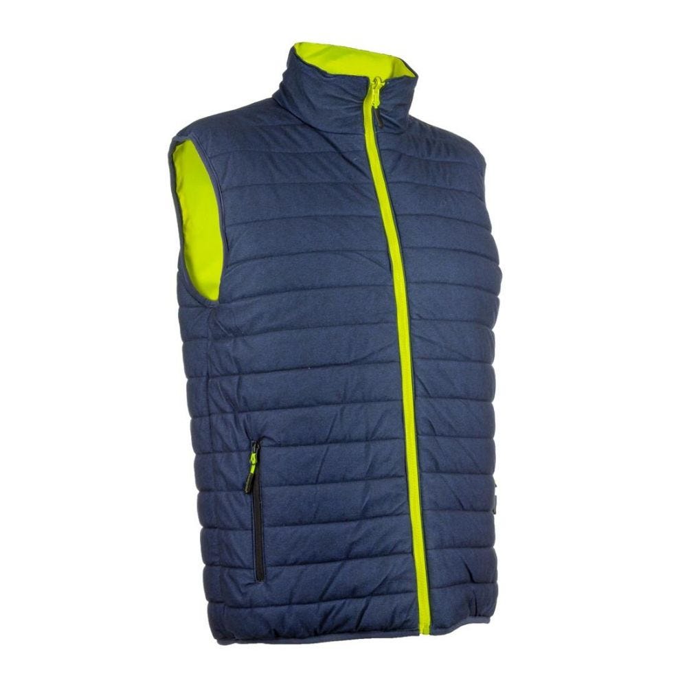 Gilet YORU froid réversible jaune HV/marine, Ripstop 100%PES maille - COVERGUARD - Taille 2XL 2