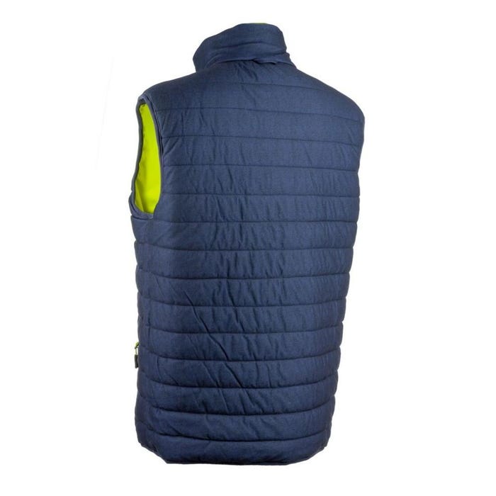 Gilet YORU froid réversible jaune HV/marine, Ripstop 100%PES maille - COVERGUARD - Taille 2XL 3