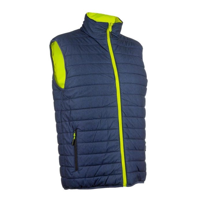 Gilet YORU froid réversible jaune HV/marine, Ripstop 100%PES maille - COVERGUARD - Taille L 2
