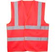 Gilet YARD rouge HV, baudrier + double bande - COVERGUARD - Taille XL