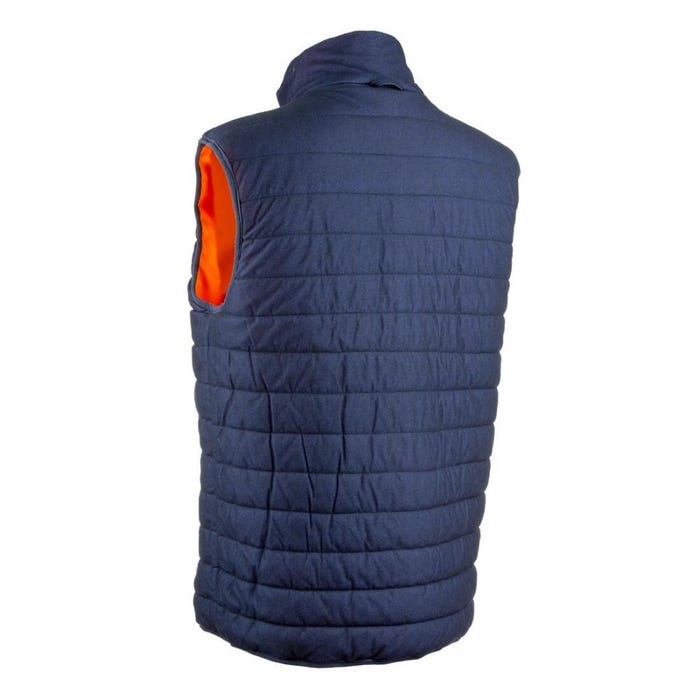 Gilet YORU froid réversible orange HV/marine Ripstop 100%PES maille - COVERGUARD - Taille S 3