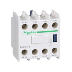 bloc contacts auxiliaires - tesys d - 10a - 1o+3f - a vis - schneider electric ladn31 1