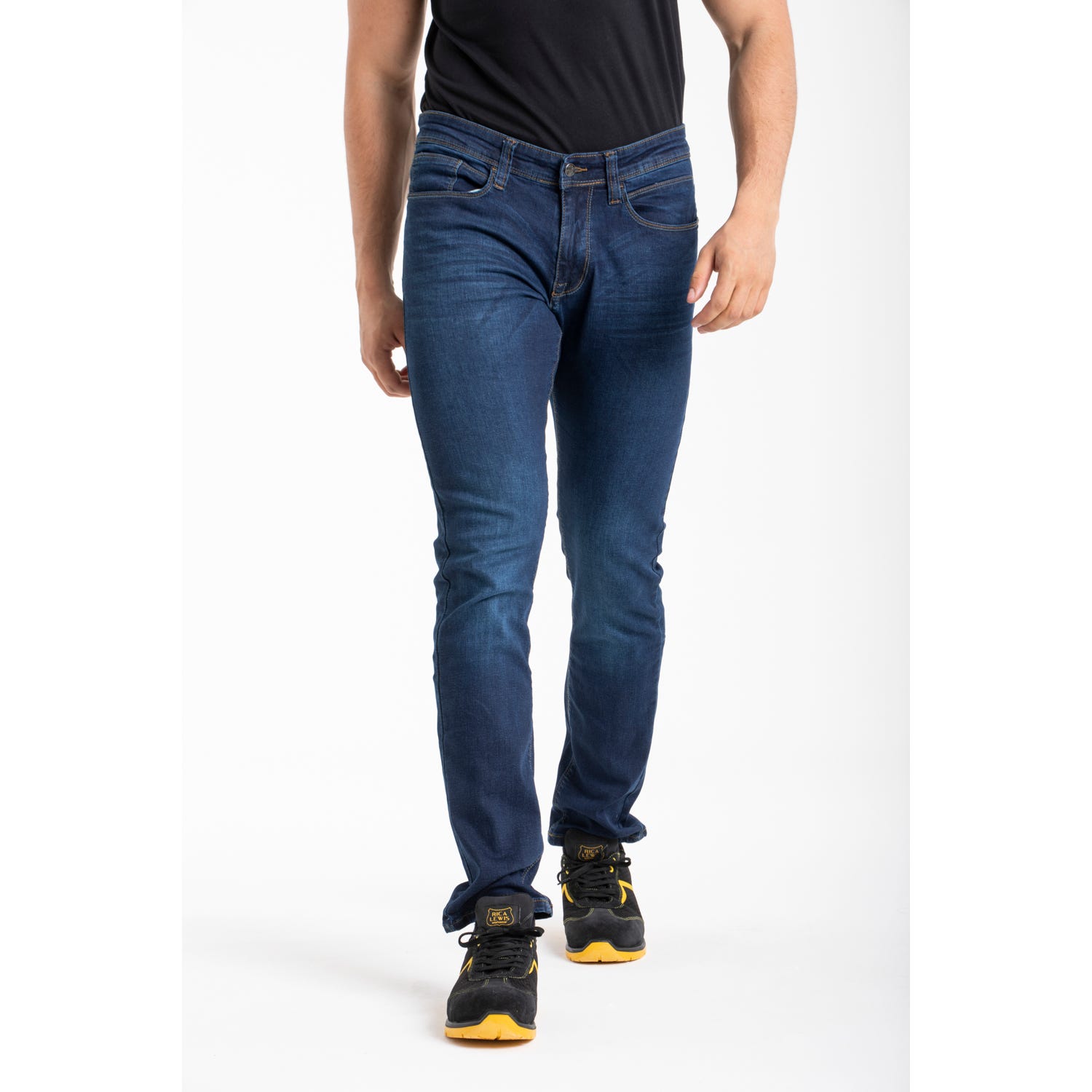 Jeans de travail coupe droite ajustée denim brossé stretch DENIM 46 0