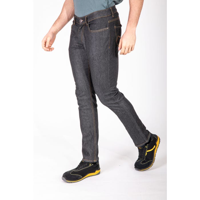 Jeans de travail coupe droite denim stretch CORDURA® 046 1