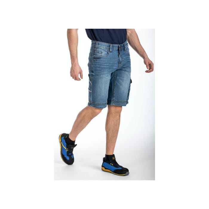 Bermuda RICA LEWIS - Homme - Taille 40 - Multi poches - Fibrelex - Denim stretch - SUNJOBA 4