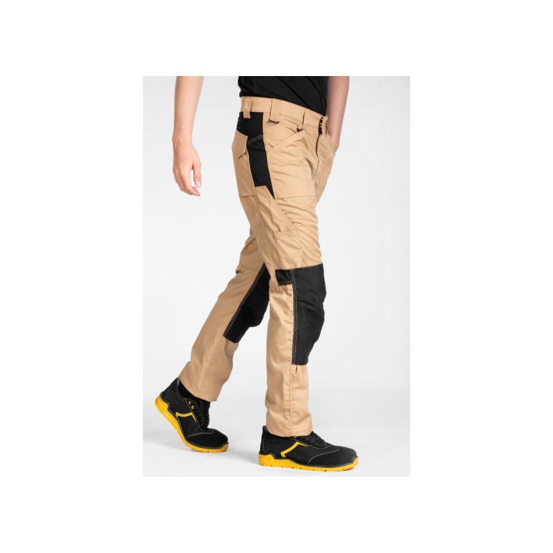 Pantalon de travail normé RICA LEWIS - Homme - Taille 52 - Multi poches - Coupe droite - Beige - MOBILON 4