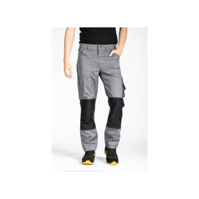 Pantalon de travail normé RICA LEWIS - Homme - Taille 40 - Multi poches - Coupe droite - Gris - MOBILON 1
