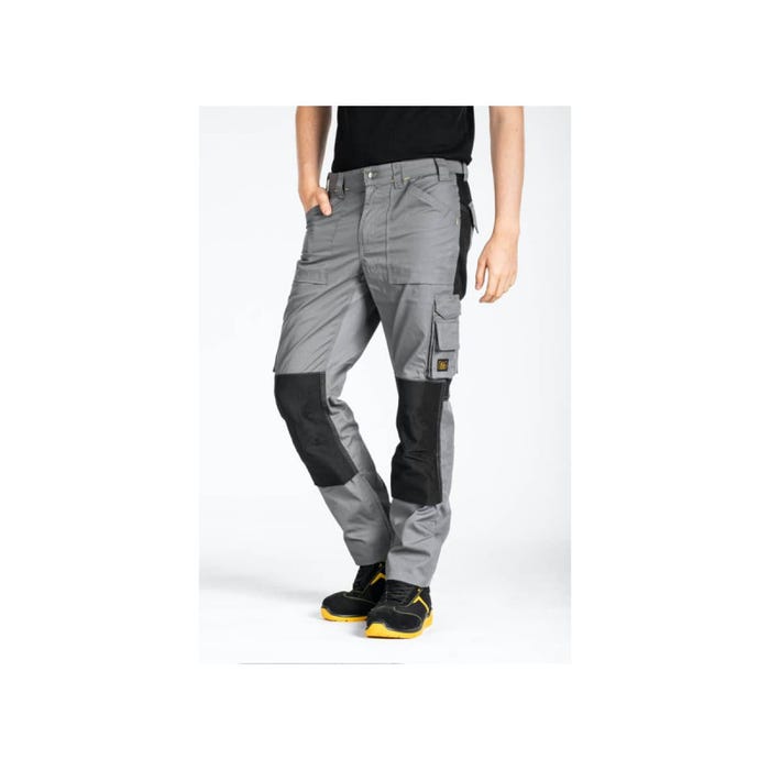 Pantalon de travail normé RICA LEWIS - Homme - Taille 50 - Multi poches - Coupe droite - Gris - MOBILON 2