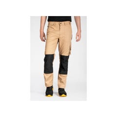 Pantalon de travail normé RICA LEWIS - Homme - Taille 38 - Multi poches - Coupe droite - Beige - MOBILON 1