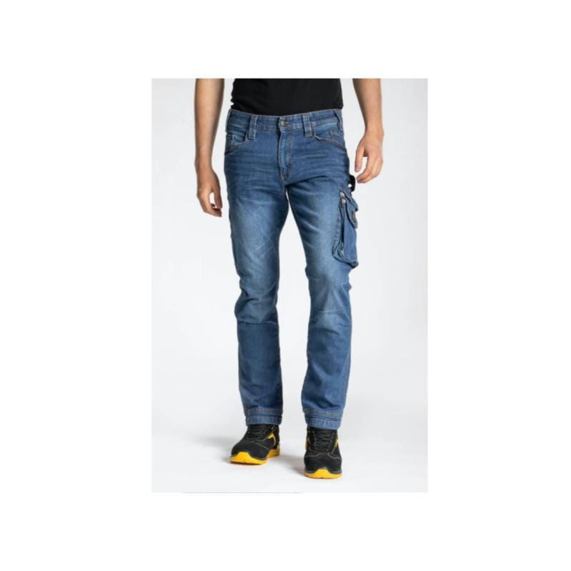 Jeans de travail RICA LEWIS - Homme - Taille 36 - Multi poches - Coupe droite confort - Fibreflex - Stretch stone - Job 3