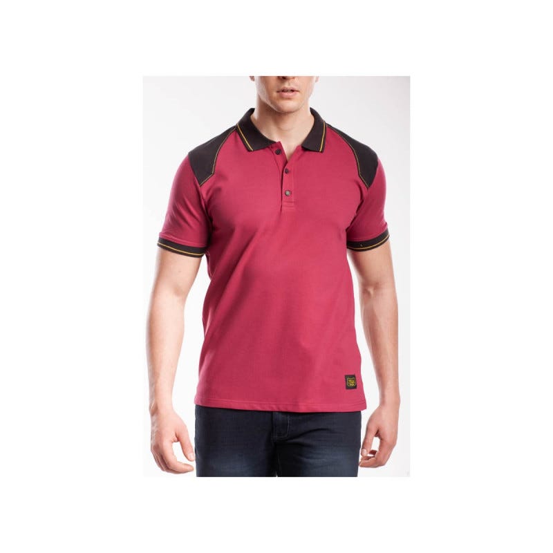 Polo renforcé RICA LEWIS - Homme - Taille S - Stretch - Bordeaux - WORKPOL 1